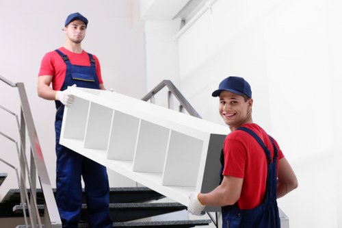 Docklands flat removals planning with apartment building access
