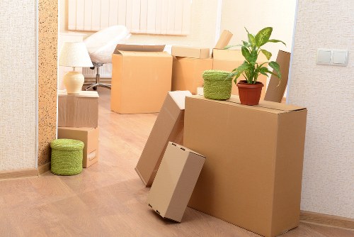 Organised storage boxes and home items for Docklands residents